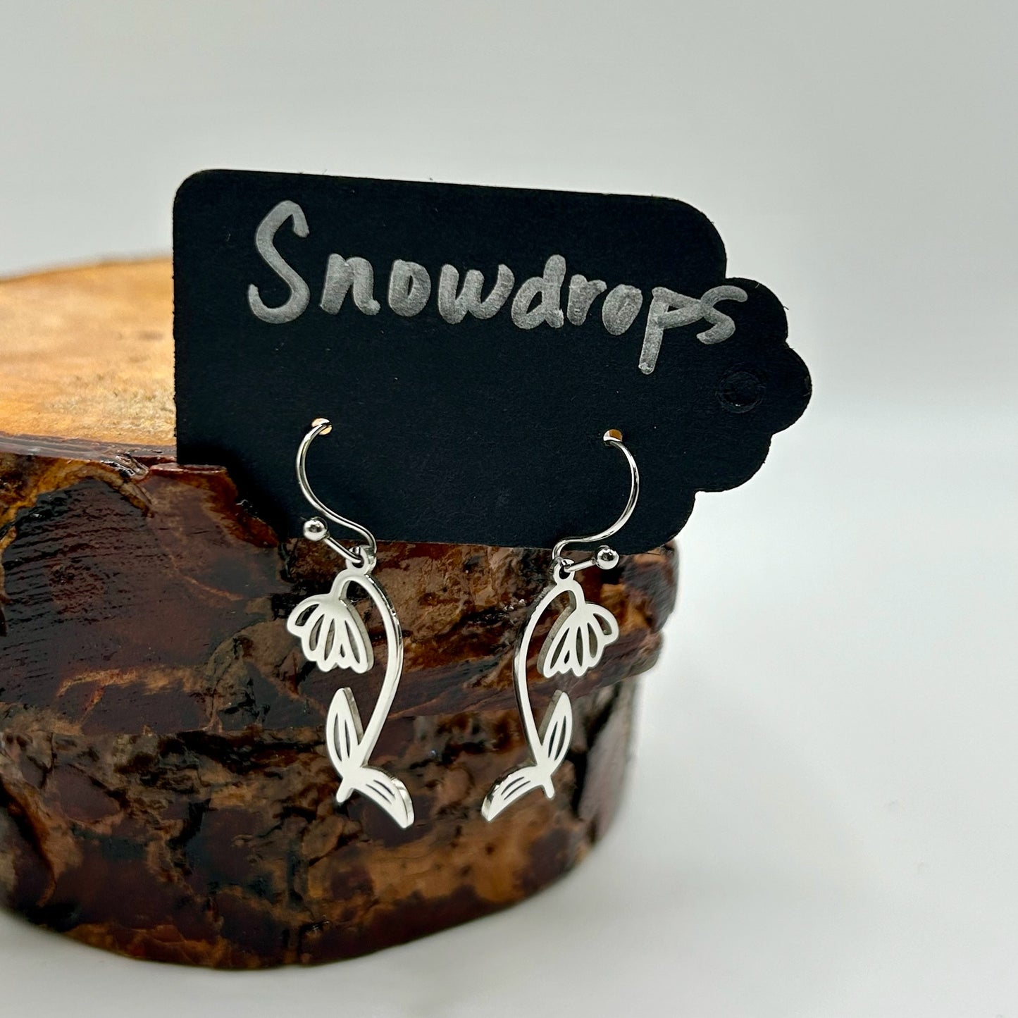 January - Snowdrop Earrings